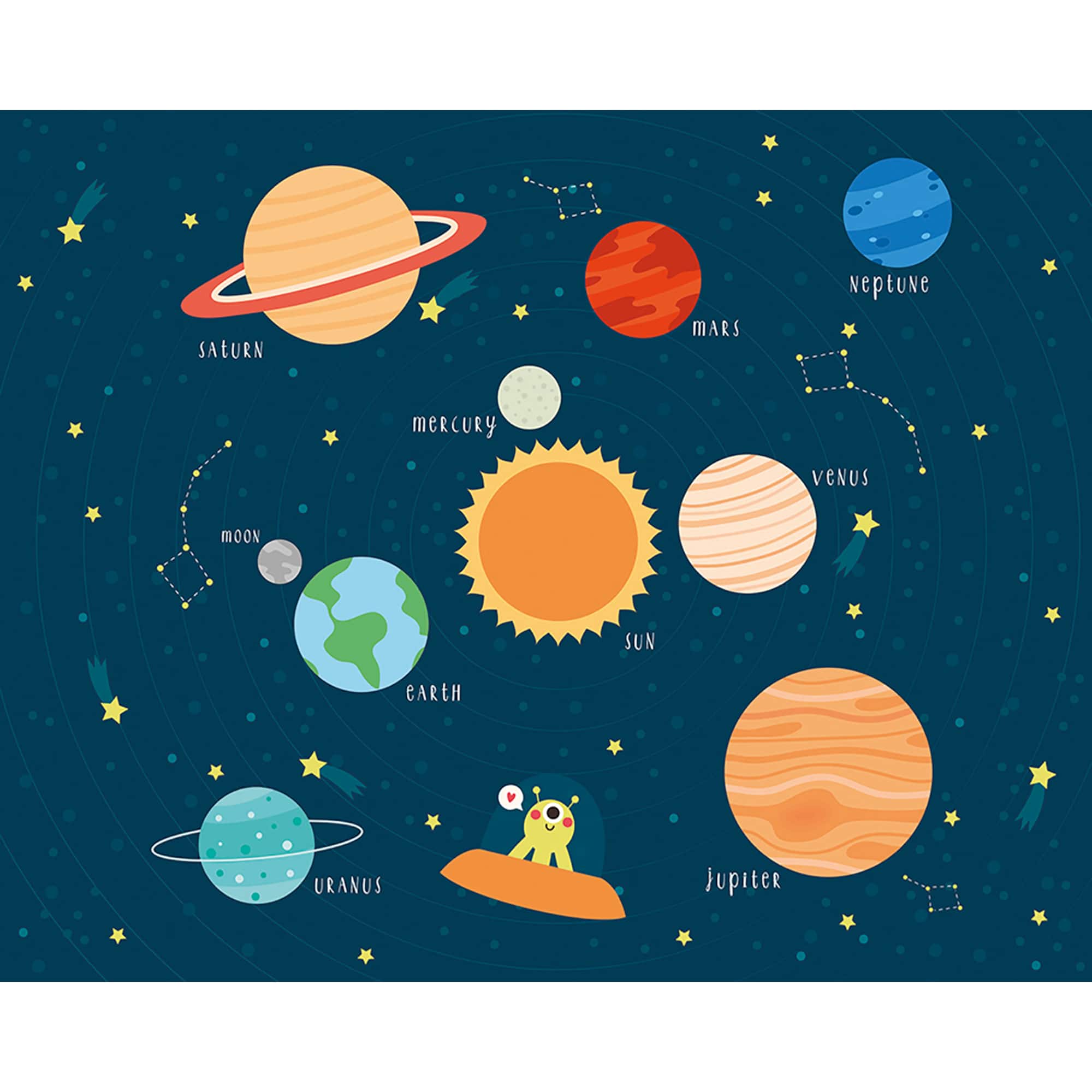 ohpopsi Outer Space Wall Mural